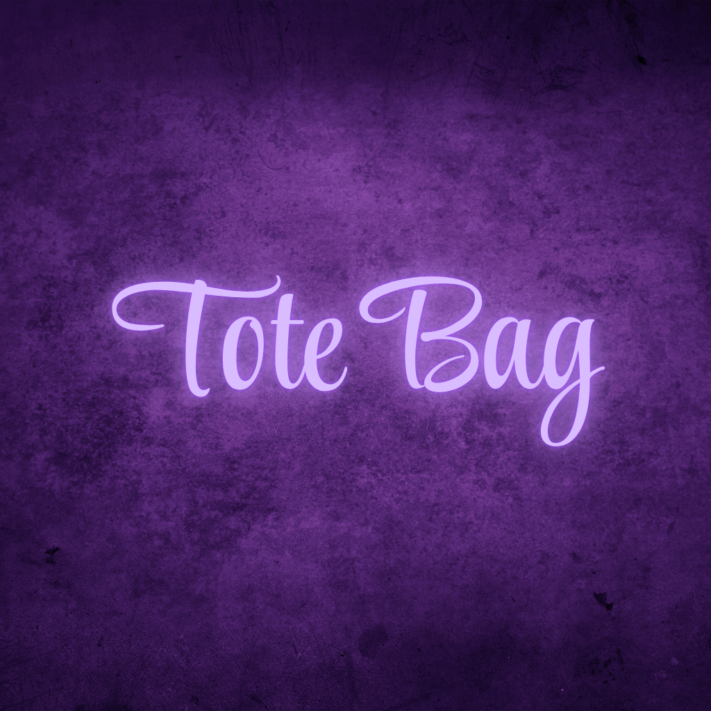 Personalised tote bag with custom name and design