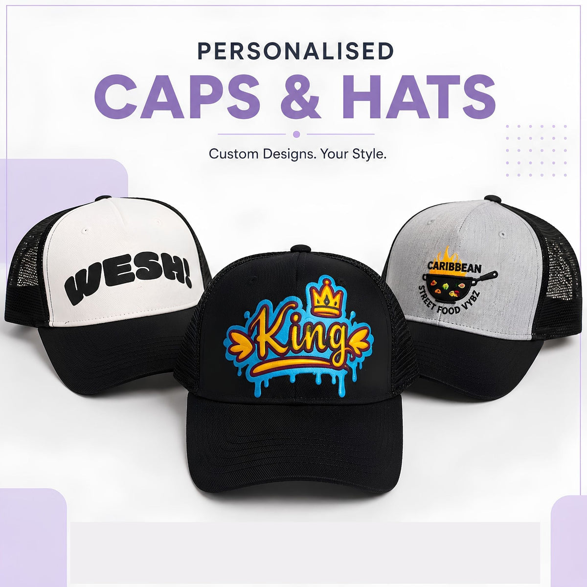 Personalised Caps & Hats - Lilpins Essentials