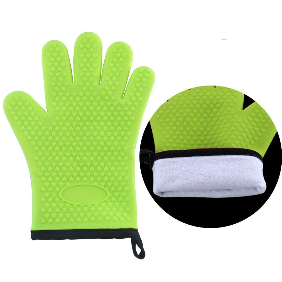 oven gloves with silicone