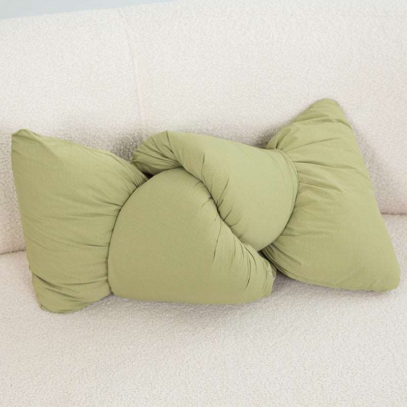 Soft Lazy Knot Throw Pillow