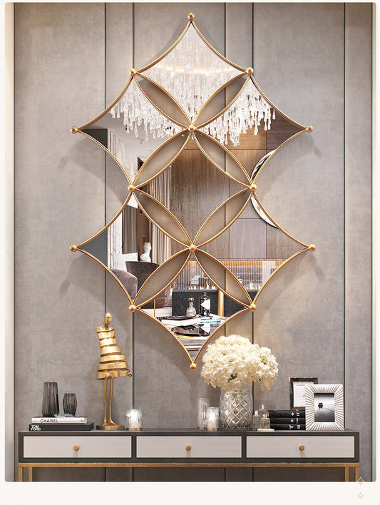 Modern Light Luxury Iron Art Decoration Mirror