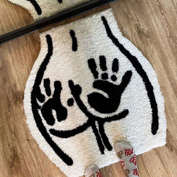 Butt Handprint Tufted Rug