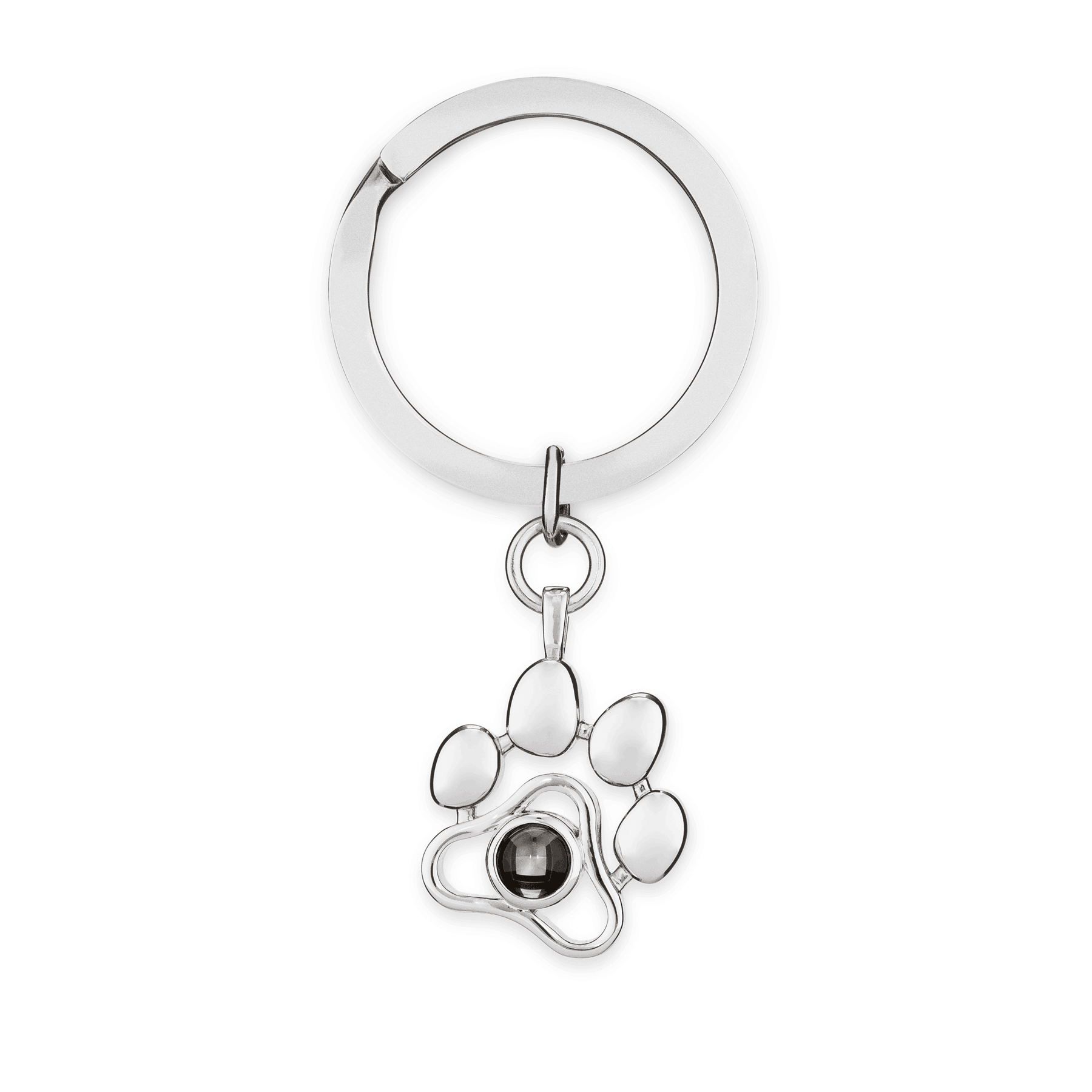 Paw Shaped Personalised Projection Keyring - Lox Vault