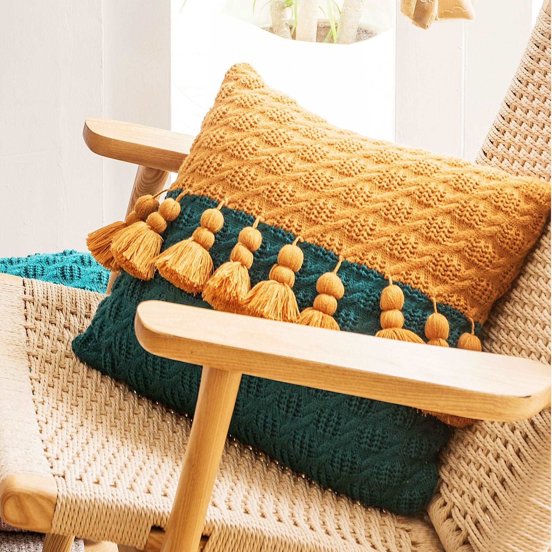 Braided Tassel Pillow