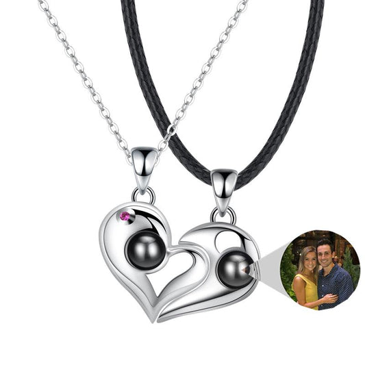 Personalised Couple Heart-shaped Projection Necklace - LOX VAULT