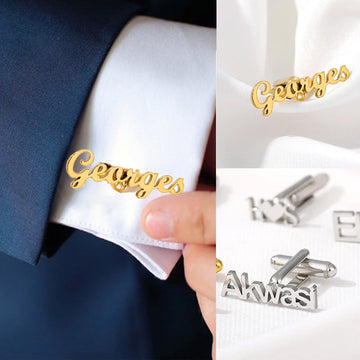 Personalised Name Cufflinks for Men