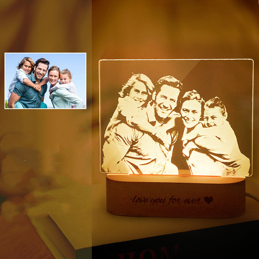 Personalized 3D Effect Photo Night Light