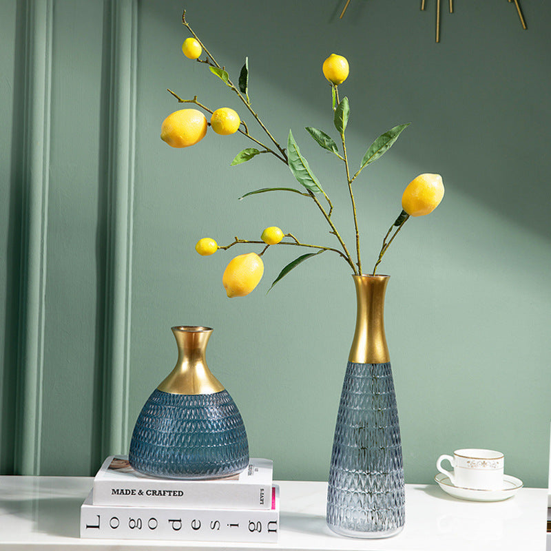 Golden Edge Texture Color Vase Decoration