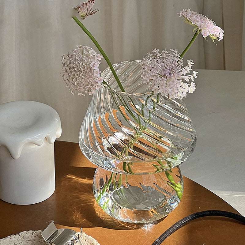 Adorable Mushroom Glass Lamp Vase - Perfect Home Decor Accent  Shop Now