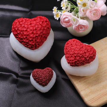 DIY Handmade Love Flower Fragrance Candle Silicone Mold