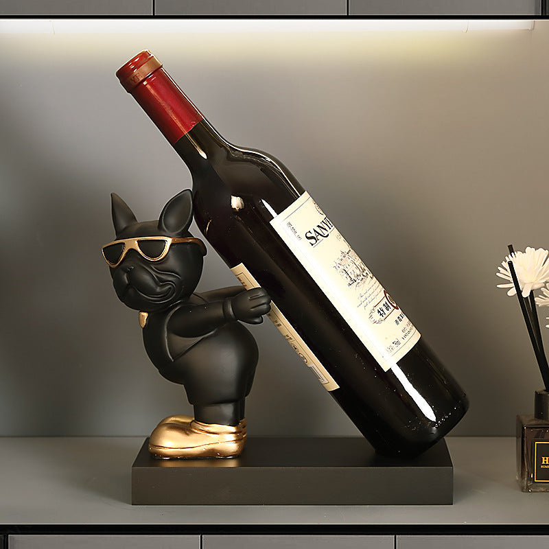 Bulldog Wine Bottle Holder