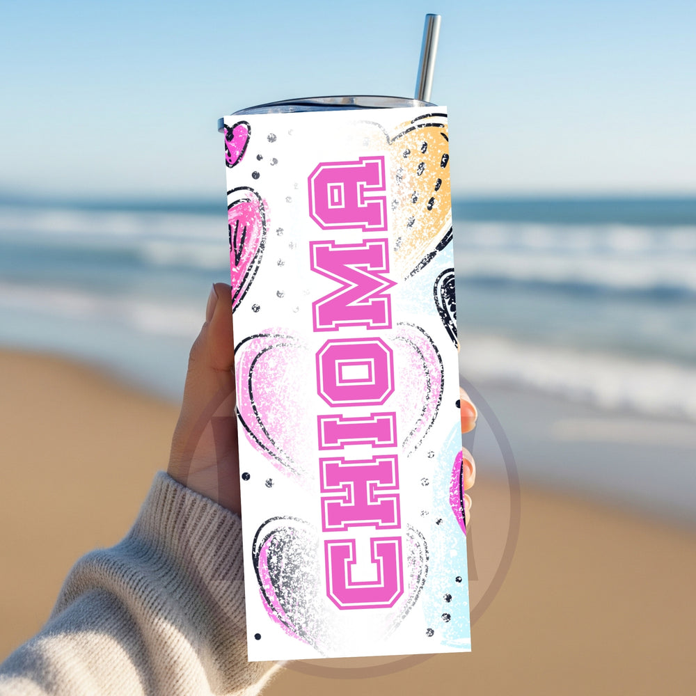 Personalised 20oz birthday tumbler with three photos