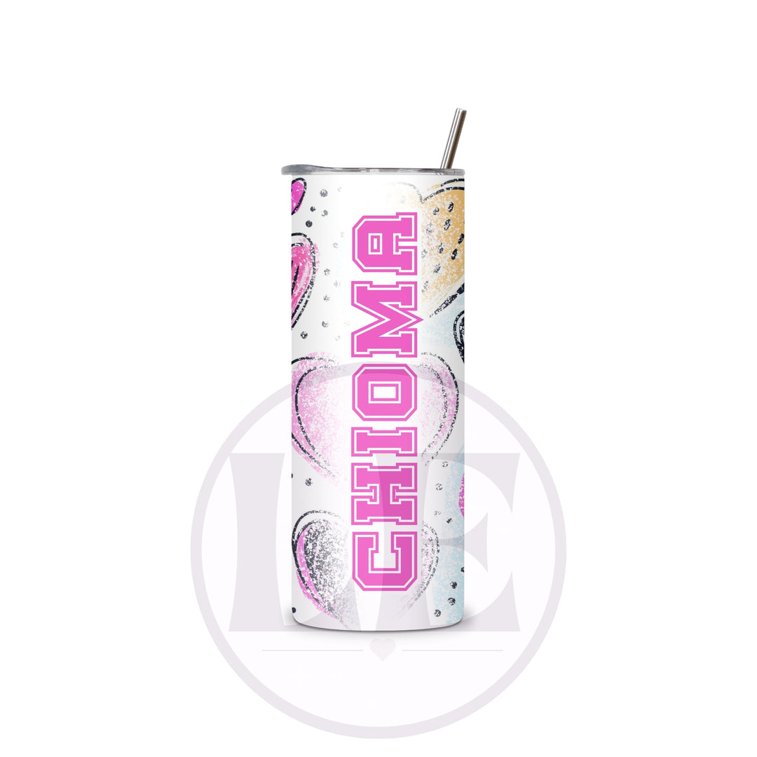 Happy Birthday personalised photo tumbler gift