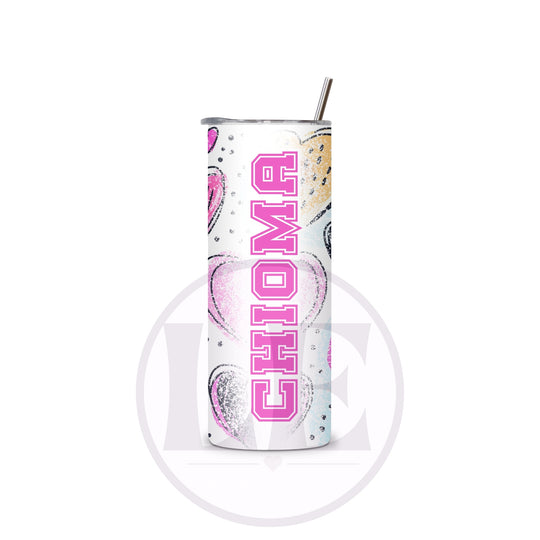 Happy Birthday personalised photo tumbler gift