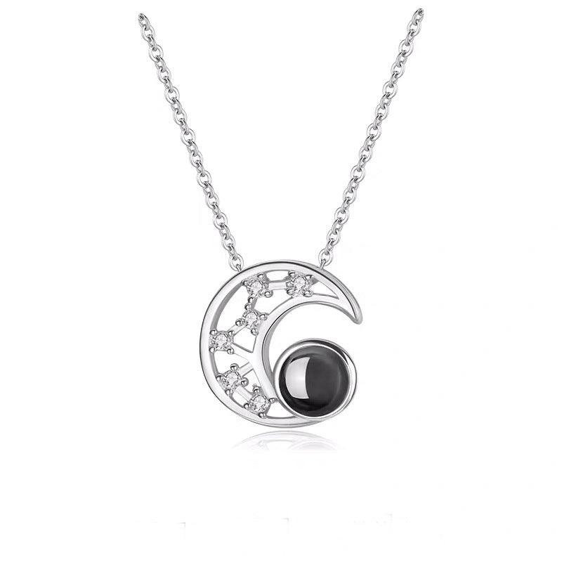 Personalised Star Moon Projection Necklace - LOX VAULT