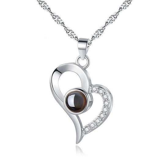 Personalised 925 Heart Necklace - LOX VAULT