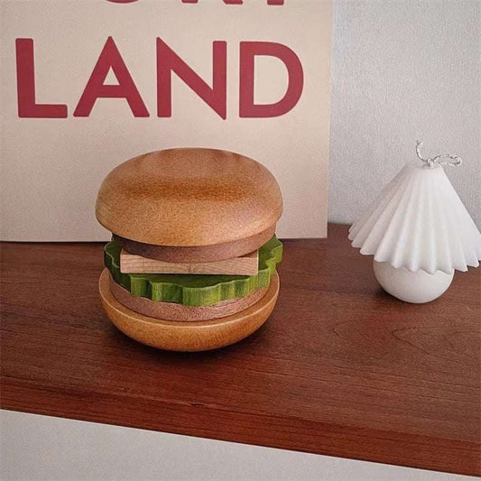 Hamburger Wooden Coaster