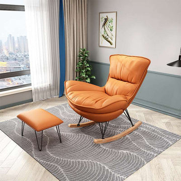 Casual Reclining Rocking Chair Couch