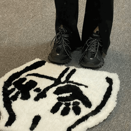 Butt Handprint Tufted Rug