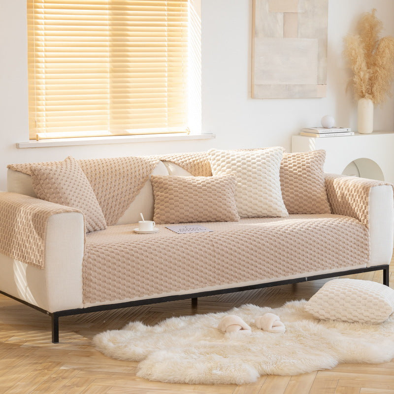 Plush Non-slip Dustproof Warm Thickening Sofa Cushion