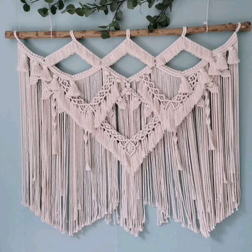 Hand-woven Bohemian Wall Tassel Large Tapestry