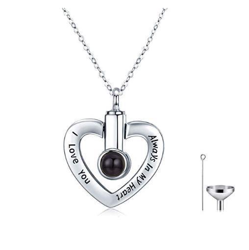 Personalised Heart-shaped Projection Necklace - LOX VAULT