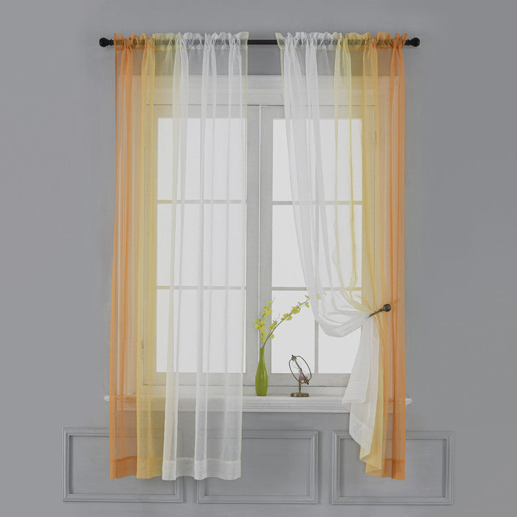 yellow 	ombre curtains uk