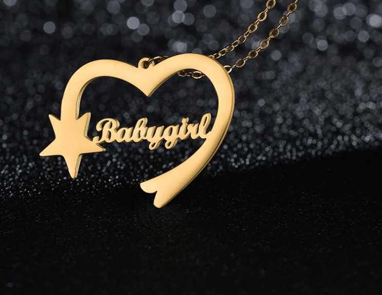 Personalized Cut Love Heart Shaped Necklace - Lox Vault