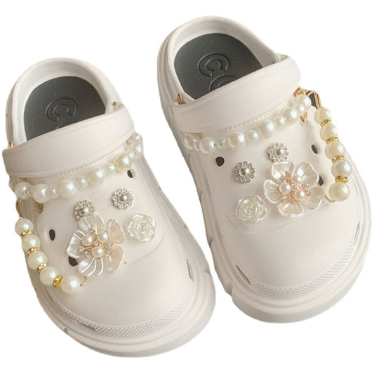  pearl flowers crocs jibbitz set