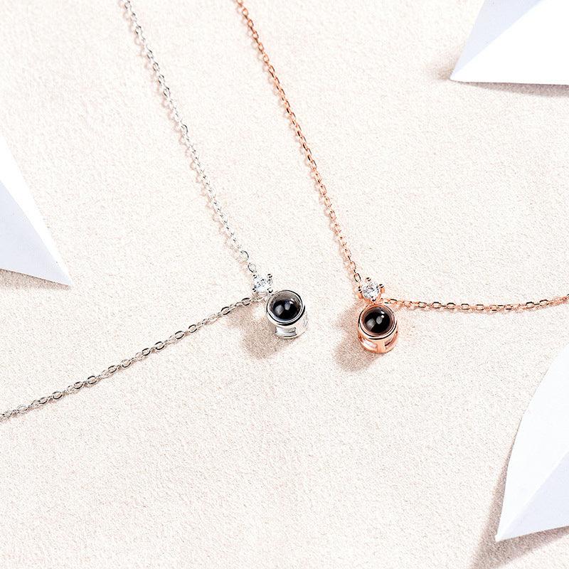 Personalised Collarbone Projection Necklace - LOX VAULT