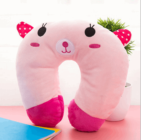 Comfortable Cartoon U Shaped Travel Pillow