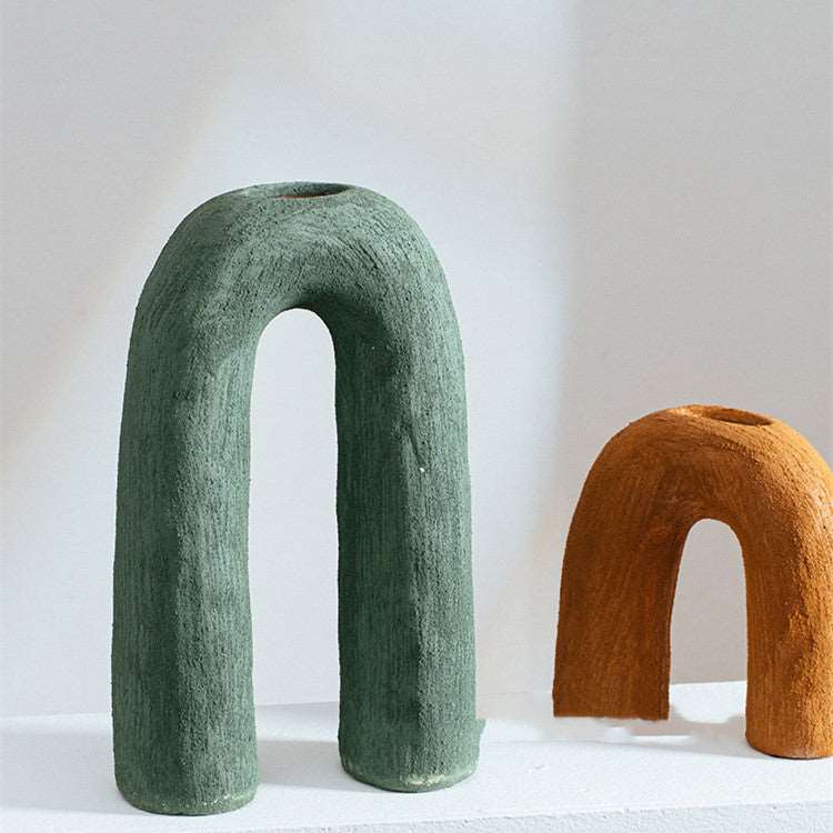 Arc Arch Shaped Ceramic Vase