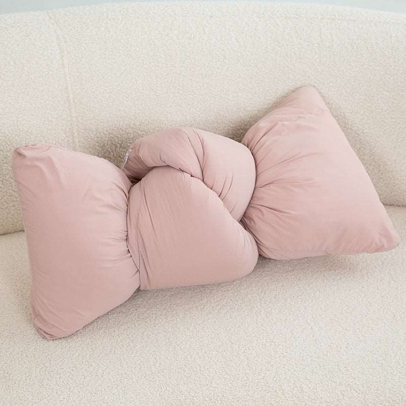 Soft Lazy Knot Throw Pillow