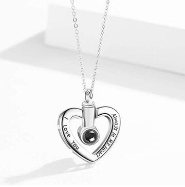 Personalised Heart-shaped Projection Necklace - LOX VAULT