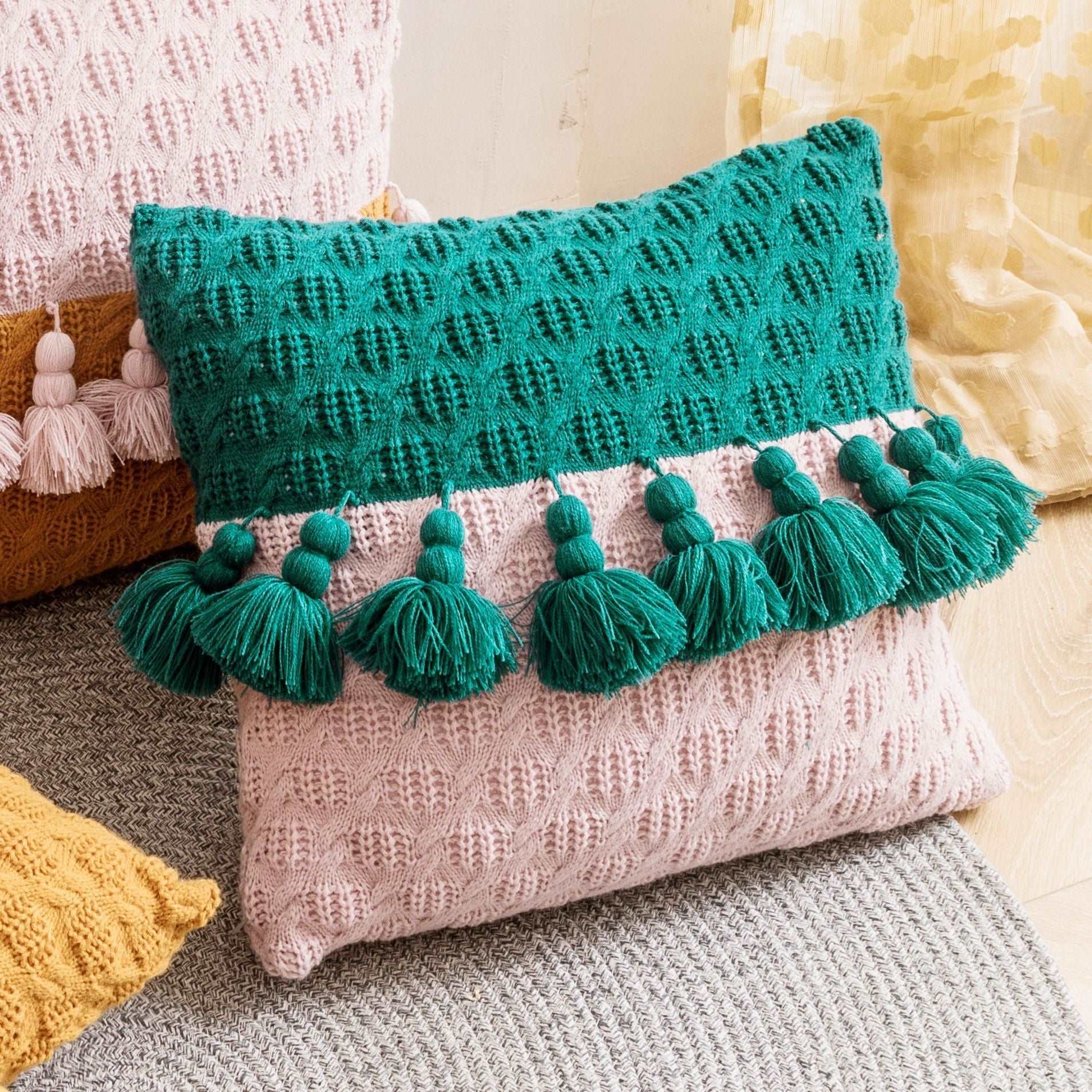 Braided Tassel Pillow