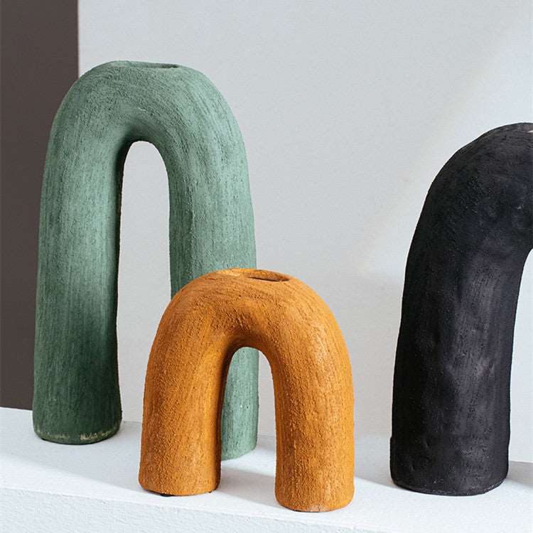 Arc Arch Shaped Ceramic Vase