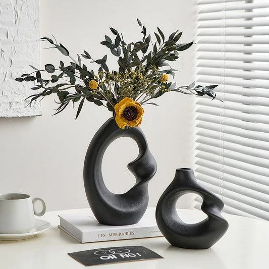 Nordic Ceramic Vase for Flowers