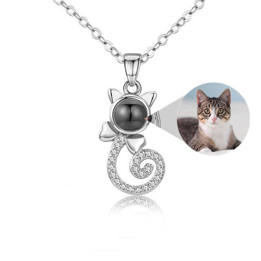 Personalised Cat Projection Necklace - LOX VAULT