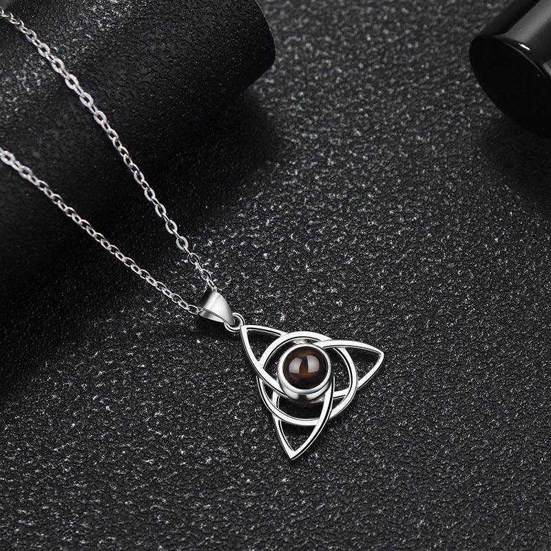 Personalised Celtic Knot Projection Necklace - LOX VAULT