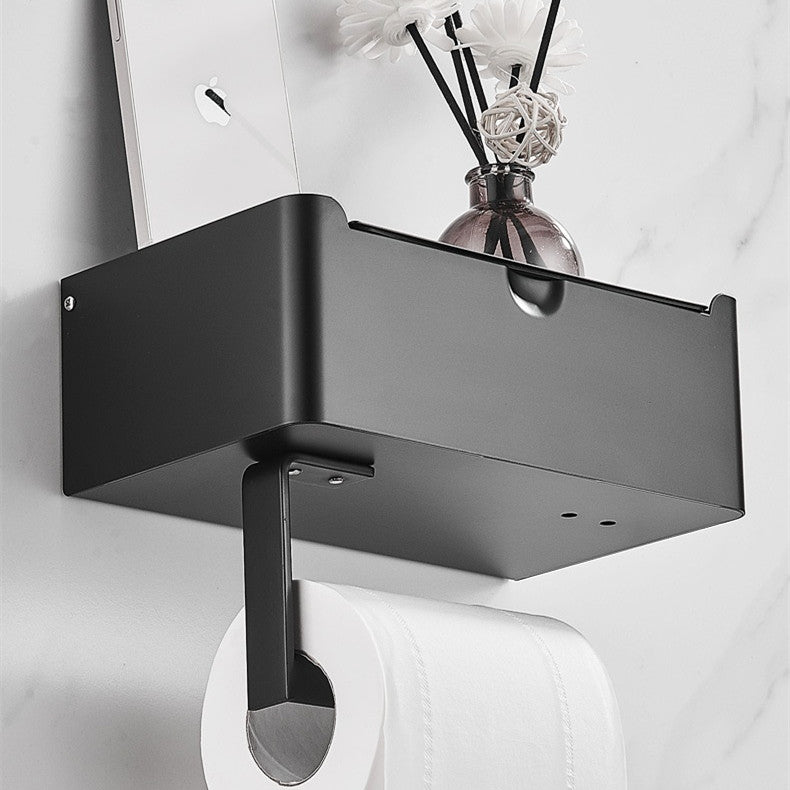 Stainless Steel Tissue Holder with Mobile Phone Stand and Roll Stand