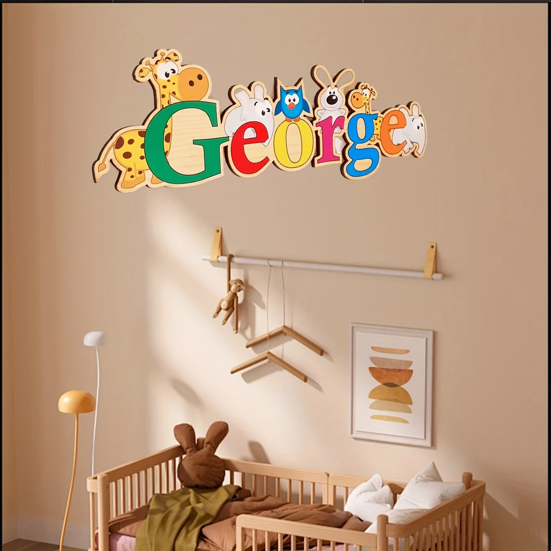 Personalised Wooden Name Tag