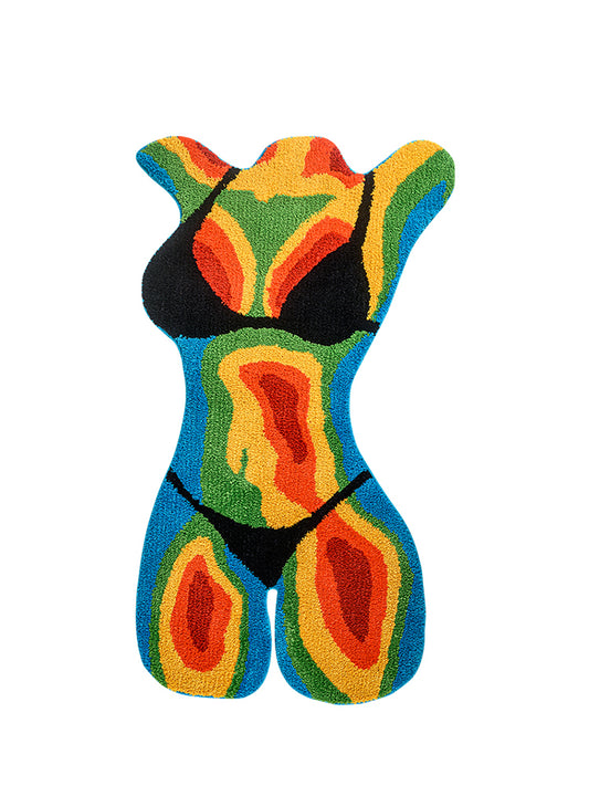 Thermal Bikini Girl Tufted Body Rug