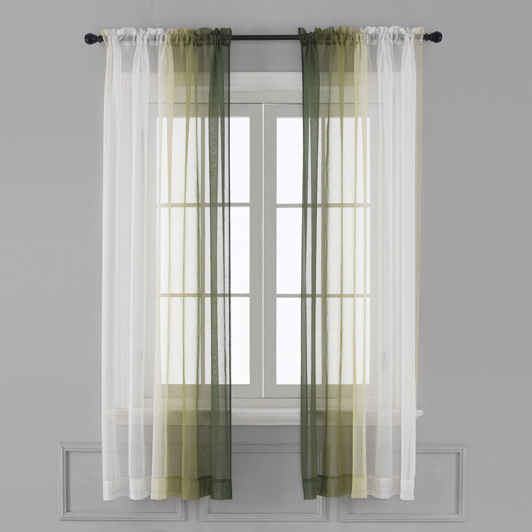 green 	ombre curtains uk