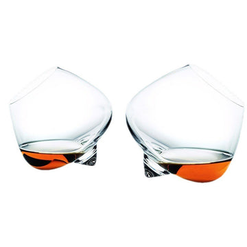 Rotating Cigar Belly Whiskey Glass