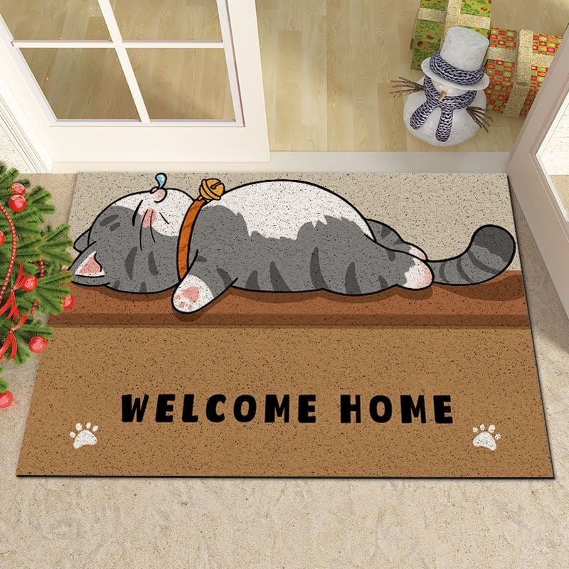 Charming Anti-Slip Cat Doormat