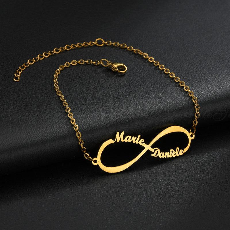 Personalized Double Infinity Bracelet - Lox Vault