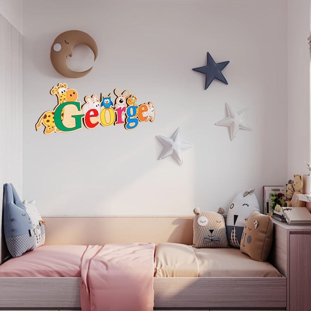 Personalised Wooden Name Tag