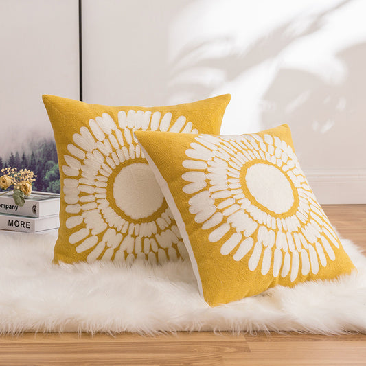 Daisy Yellow Cushion Cover