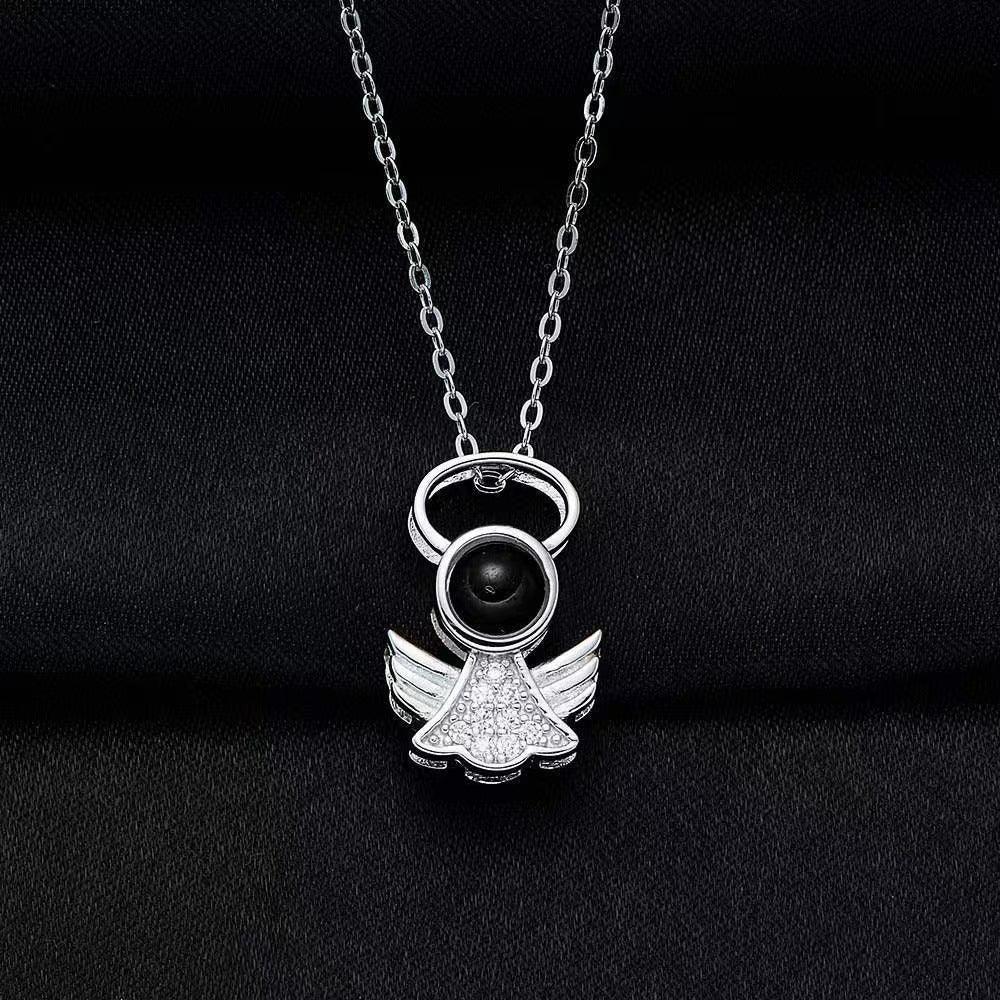 Personalised Angel Projection Necklace - LOX VAULT