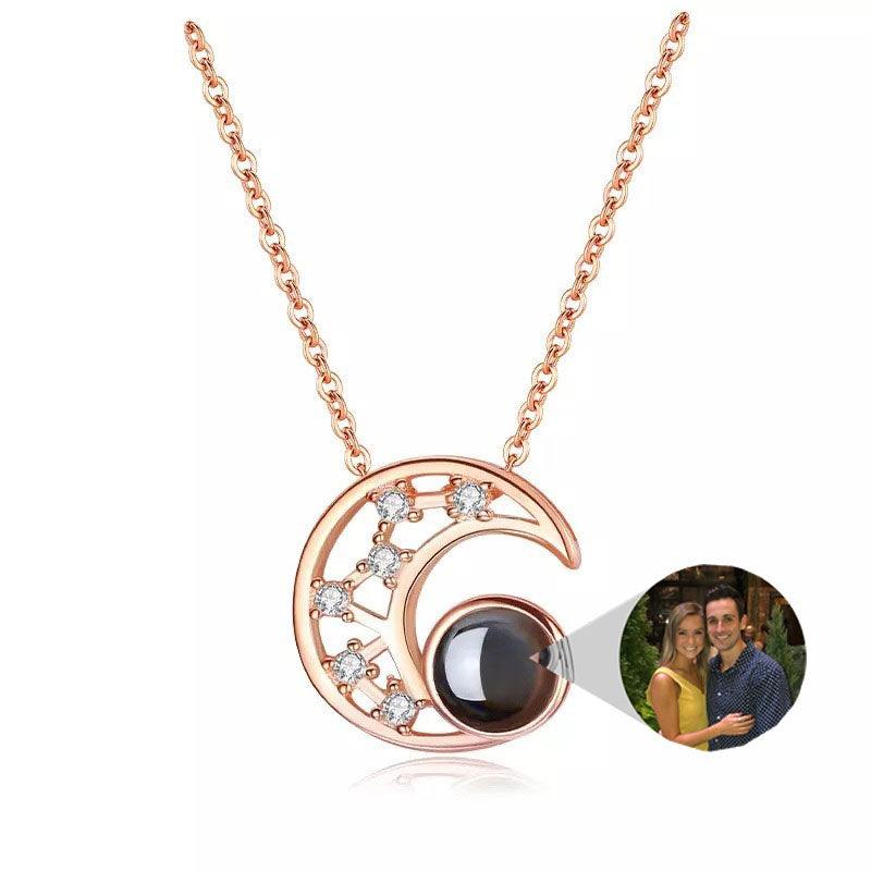 Personalised Star Moon Projection Necklace - LOX VAULT